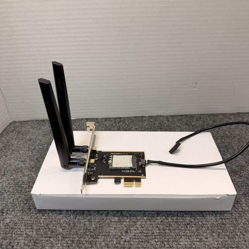 WiFi 7 PCIe X1 Adapter Card Dual Antenna FV-BE8774 Windows 11 Desktop PC